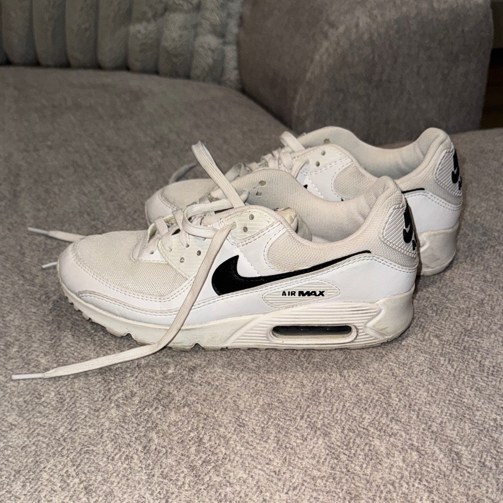 Nike Air Max White and Black Sneakers